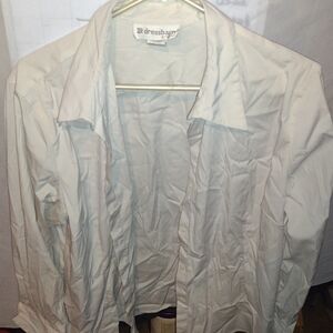 Dressbarn White Button-Up Shirt